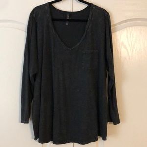 4 Torrid Acid Wash Long Sleeve Tee